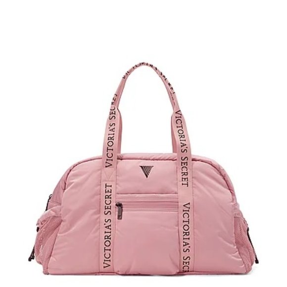 Victoria's Secret Bags Victorias Secret Pink Quilted Logo Weekender